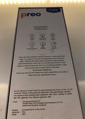 Preo Siyah Nokta Temizleyici vakum - Görsel 2