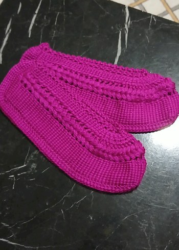 Mor Örgü Kadın patik - Görsel 2