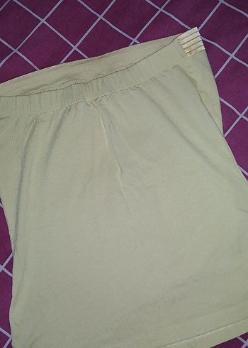 sarı straples bluz - Görsel 3