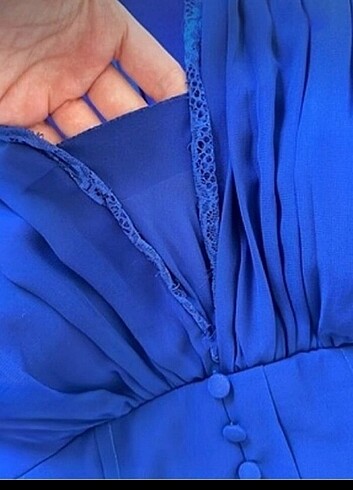 Mavi arya abiye - Görsel 3