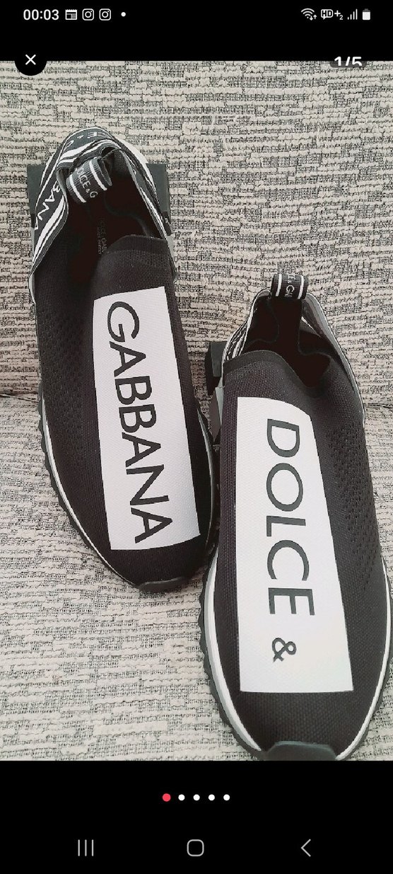 Dolce & Gabbana Siyah Kadın Spor Ayakkabı - Görsel 5