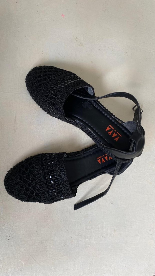 Kadın Siyah Nakışlı Boncuklu Platform Espadril - Görsel 5