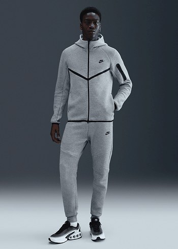 Nike Tech Fleece Eşofman Takımı Gri - Görsel 3