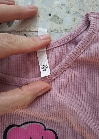 Pembe Baskılı Kız Çocuk t-shirt - Görsel 3