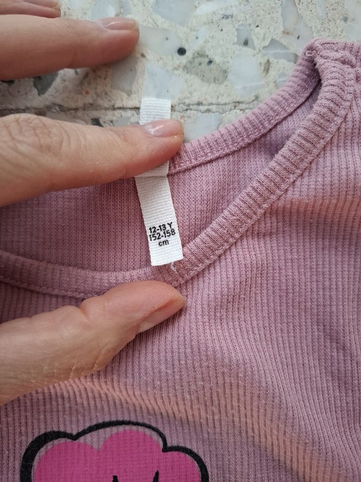 Pembe Baskılı Kız Çocuk t-shirt - Görsel 3