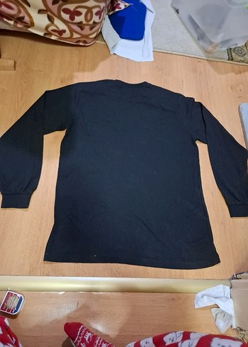 Siyah Erkek Uzun Kollu Basic Tişört - Görsel 6