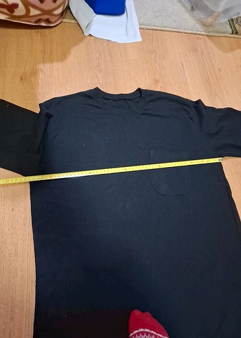 Siyah Erkek Uzun Kollu Basic Tişört - Görsel 4