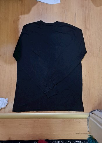 Siyah Erkek Uzun Kollu Basic Tişört - Görsel 3