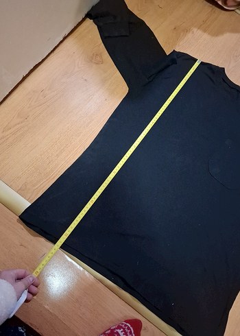 Siyah Erkek Uzun Kollu Basic Tişört - Görsel 5