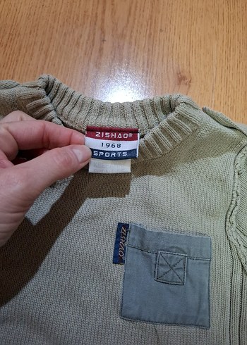 Gri Erkek Çocuk Triko Kazak - Görsel 3