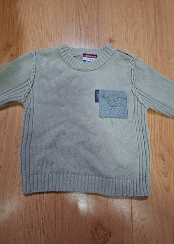 Gri Erkek Çocuk Triko Kazak - Görsel 2