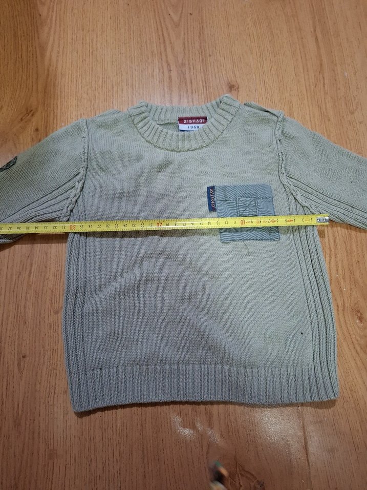 Gri Erkek Çocuk Triko Kazak - Görsel 4