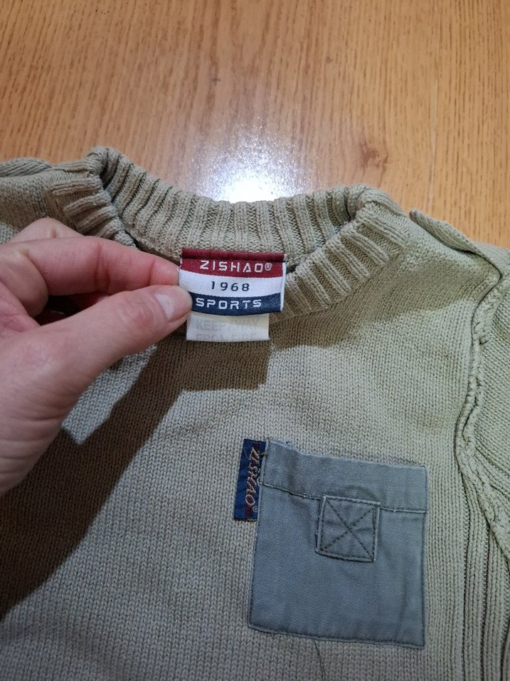 Gri Erkek Çocuk Triko Kazak - Görsel 3