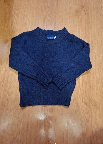 Erkek Çocuk Mavi Yün Kazak - Görsel 8