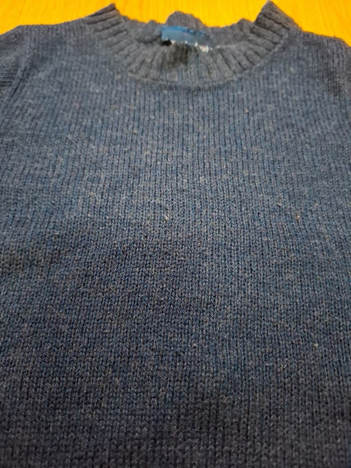 Erkek Çocuk Mavi Yün Kazak - Görsel 2