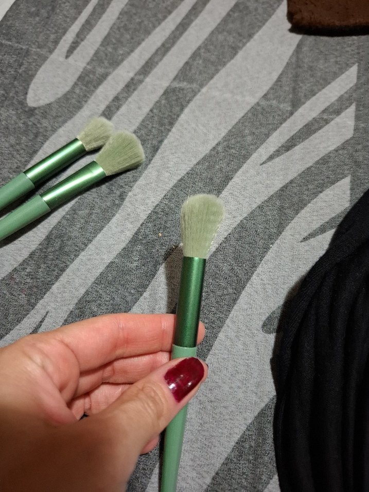 Yeşil Saplı Makyaj Fırçaları Seti - Görsel 2