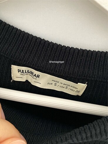 s Beden Pull and bear kısa triko kazak