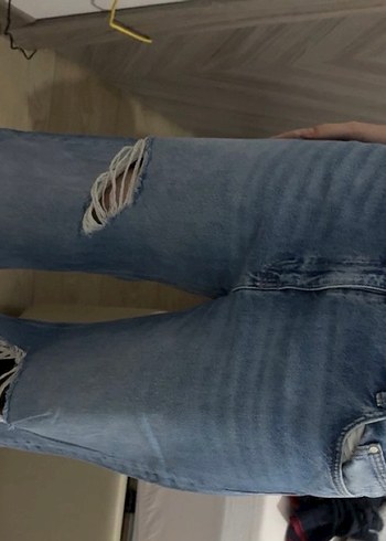 mavi baggy pantolon - Görsel 3