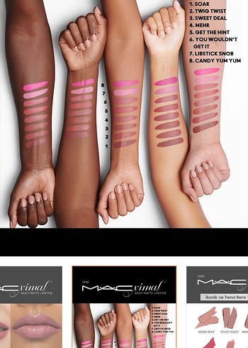 M.A.C İkonik Mat Ruj - Twig twist - Görsel 3