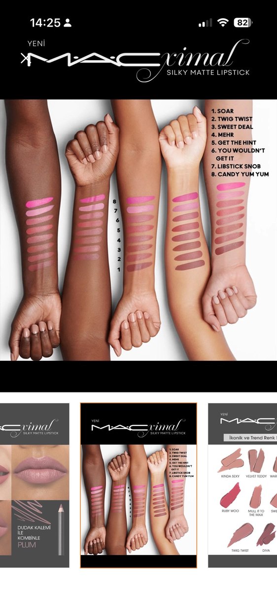 M.A.C İkonik Mat Ruj - Twig twist - Görsel 3