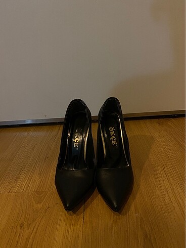 Diğer Siyah stiletto topuklu ayakkabı