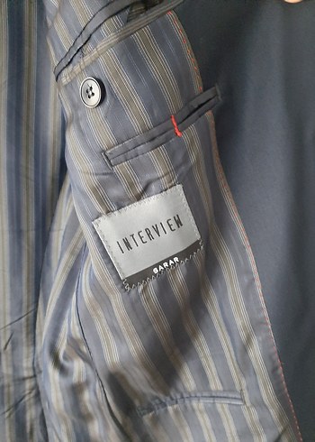 Düğmeli Erkek Siyah Ceket - Görsel 8