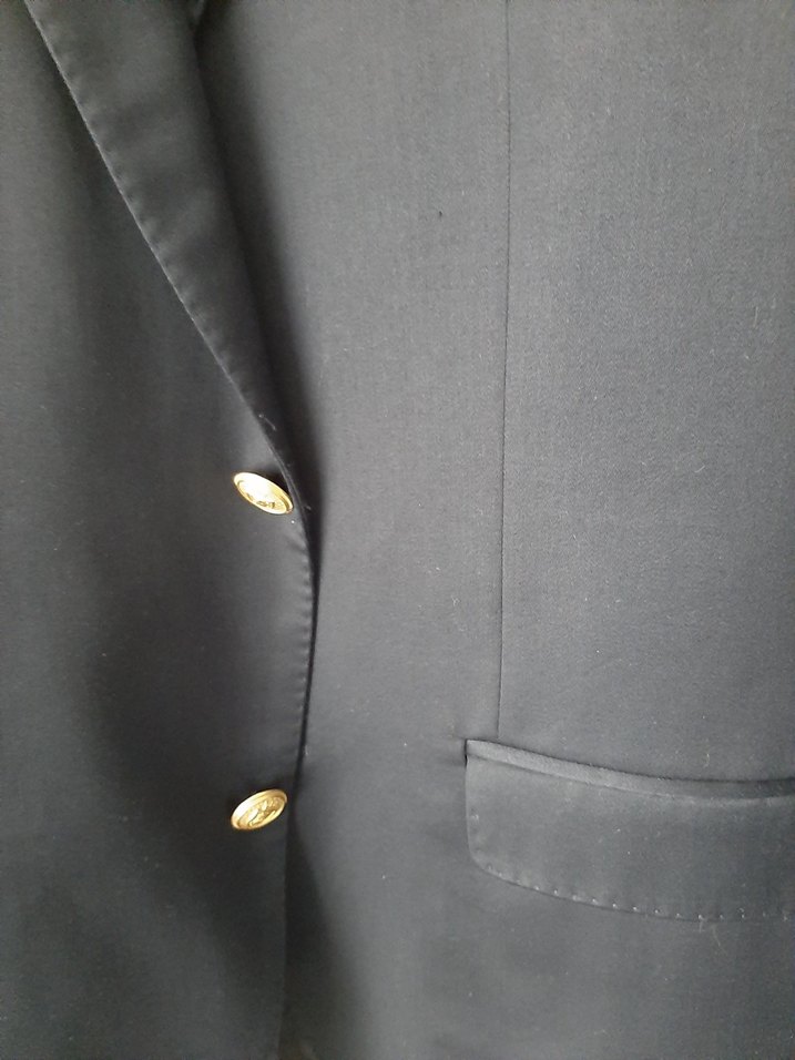 Düğmeli Erkek Siyah Ceket - Görsel 4