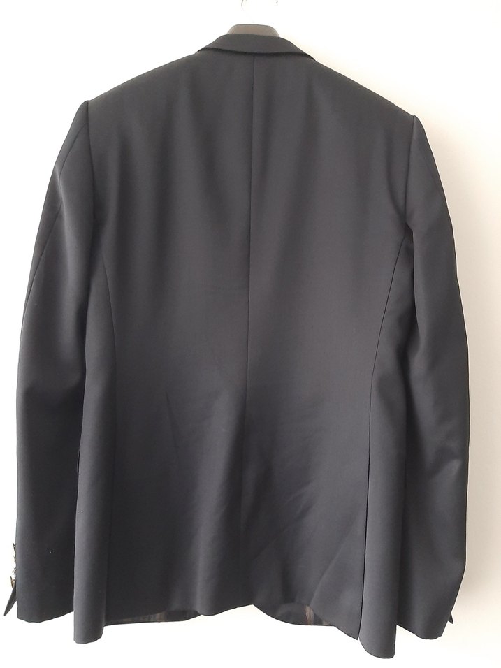 Düğmeli Erkek Siyah Ceket - Görsel 2