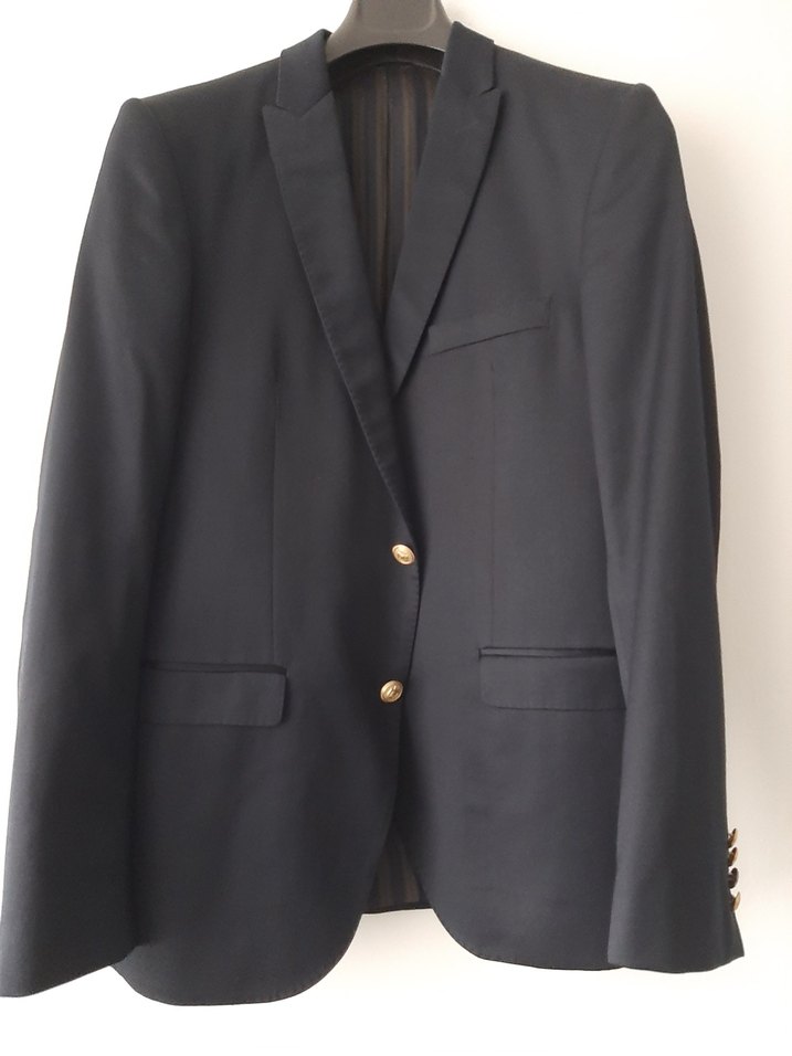 Düğmeli Erkek Siyah Ceket - Görsel 3