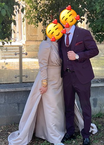 44 Beden ten rengi Renk Elbise