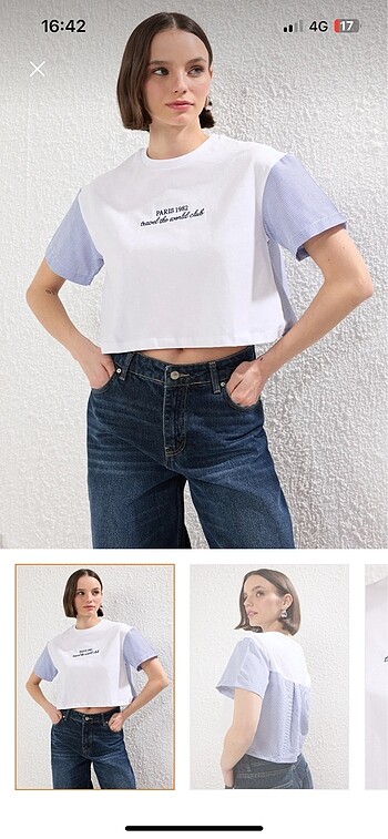 Gömlek Desenli T-shirt