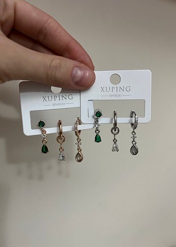 3lü Xuping küpe seti - Görsel 2