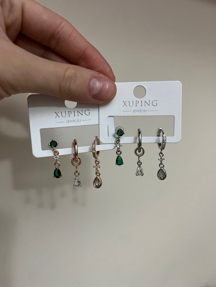 3lü Xuping küpe seti - Görsel 2