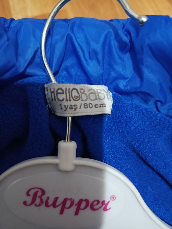 Mavi Erkek Çocuk Kapüşonlu Mont - Görsel 3