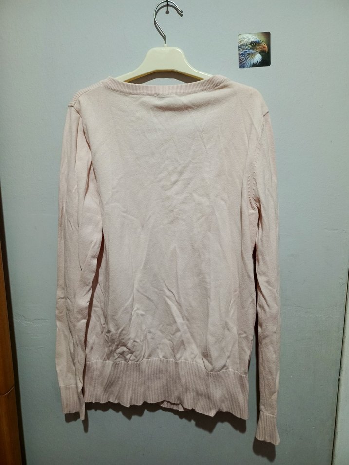 Bej Düğmeli Kadın Hırka - Görsel 3