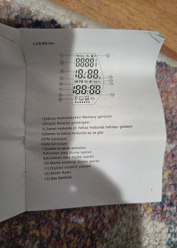 Renkli Dijital Kulak Termometresi - Görsel 4