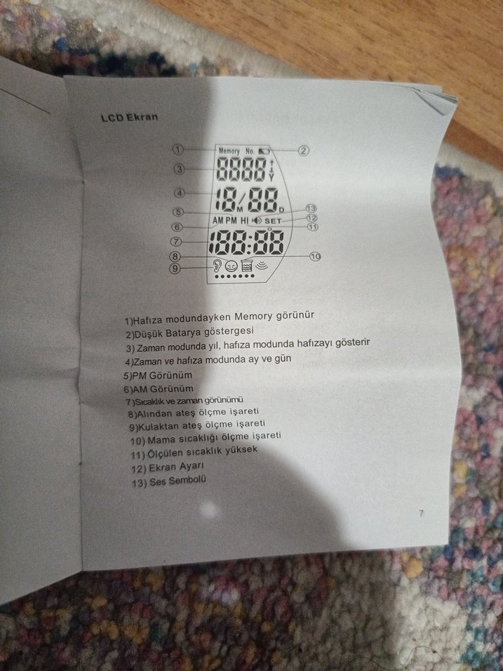 Renkli Dijital Kulak Termometresi - Görsel 4