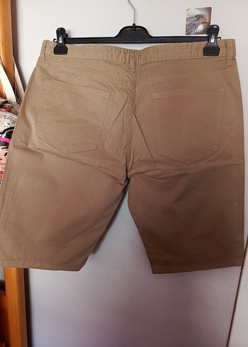 LC Waikiki Bej Kemerli Erkek Mini Şort