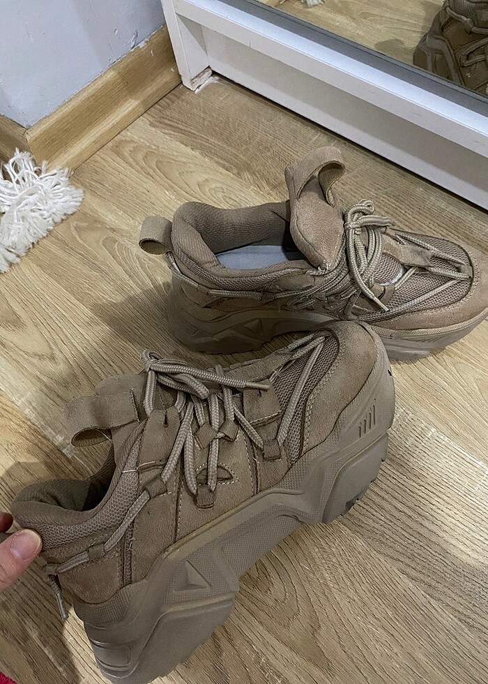 Kalın topuk spor ayakkabı - Görsel 3