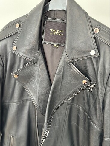 Orjinal TAMER TANCA deri mont - Görsel 3