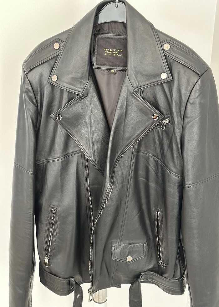 Orjinal TAMER TANCA deri mont - Görsel 2