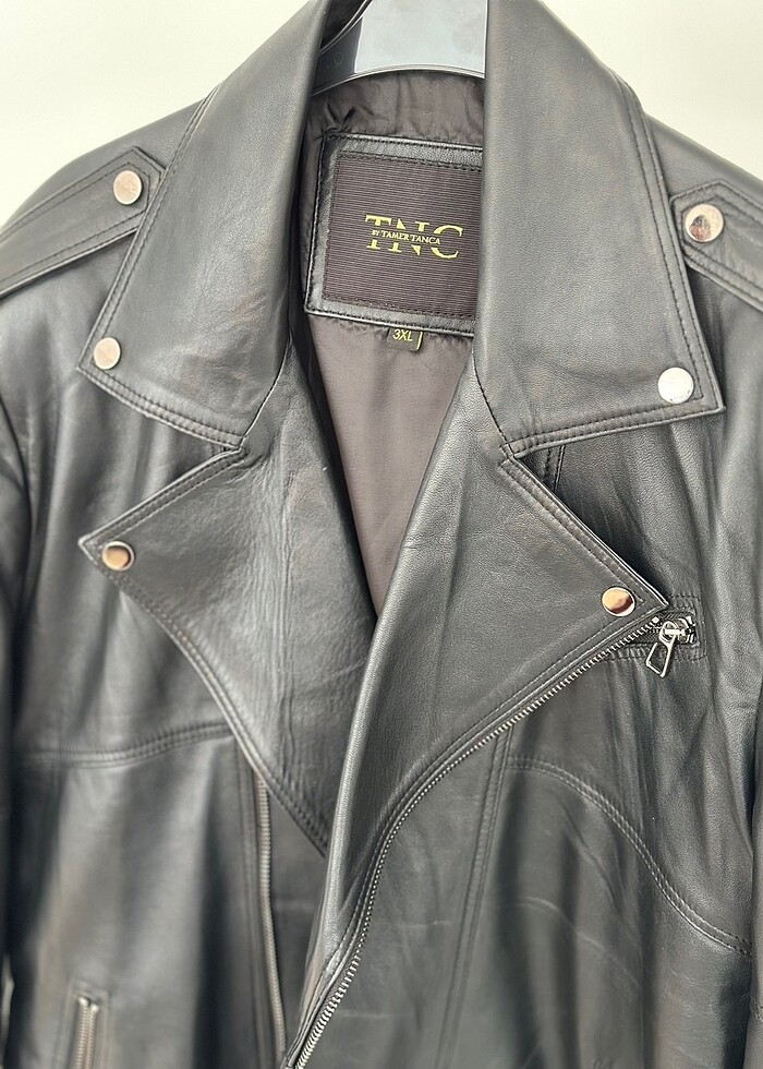 Orjinal TAMER TANCA deri mont - Görsel 3