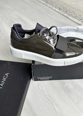 Gri Deri Erkek Spor Ayakkabı - Tamer Tanca - Görsel 2