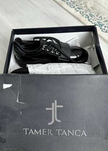 Tamer Tanca Siyah Rugan Platform Spor Ayakkabı - Görsel 3