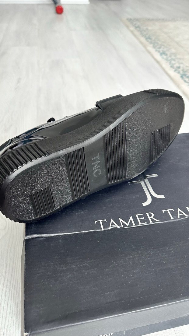 Tamer Tanca Siyah Rugan Platform Spor Ayakkabı - Görsel 4