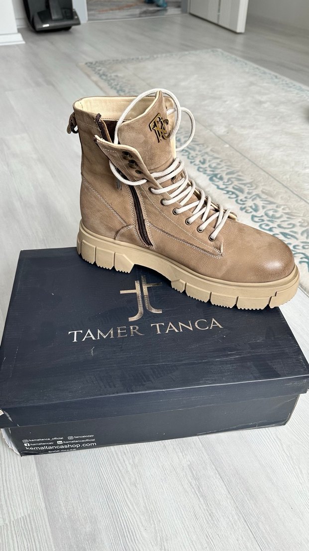 Bej Süet erkek bot TAMER TANCA - Görsel 2