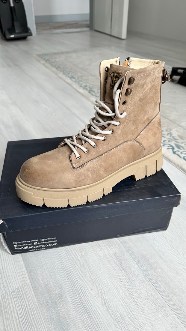 Bej Süet erkek bot TAMER TANCA - Görsel 4