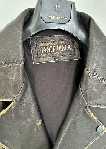 TAMER TANCA eskitme deri biker mont - Görsel 3