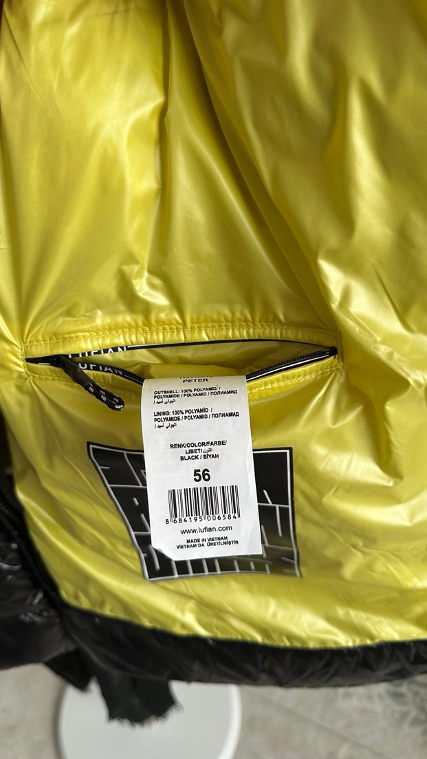 LUFİAN Siyah Erkek Şişme Yelek - Görsel 3