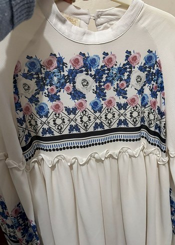 36 38 beden uyumlu tesettür tunik yaz - Görsel 2